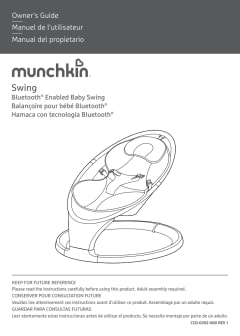 Munchkin Bluetooth Enabled Lightweight Baby Swing with Natural Sway in