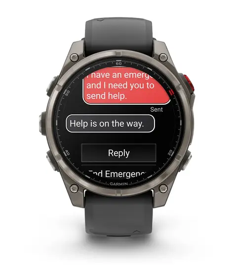 Garmin fenix 8 Sapphire 51mm GPS Smartwatch, Carbon Gray DLC TT