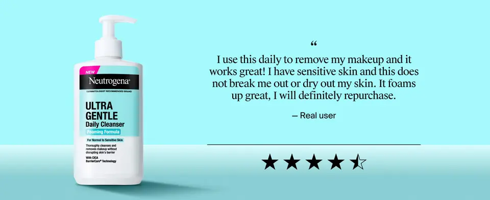 gentle face wash sensitive skin face wash gentle cleanser cica fragrance-free soap free dye free