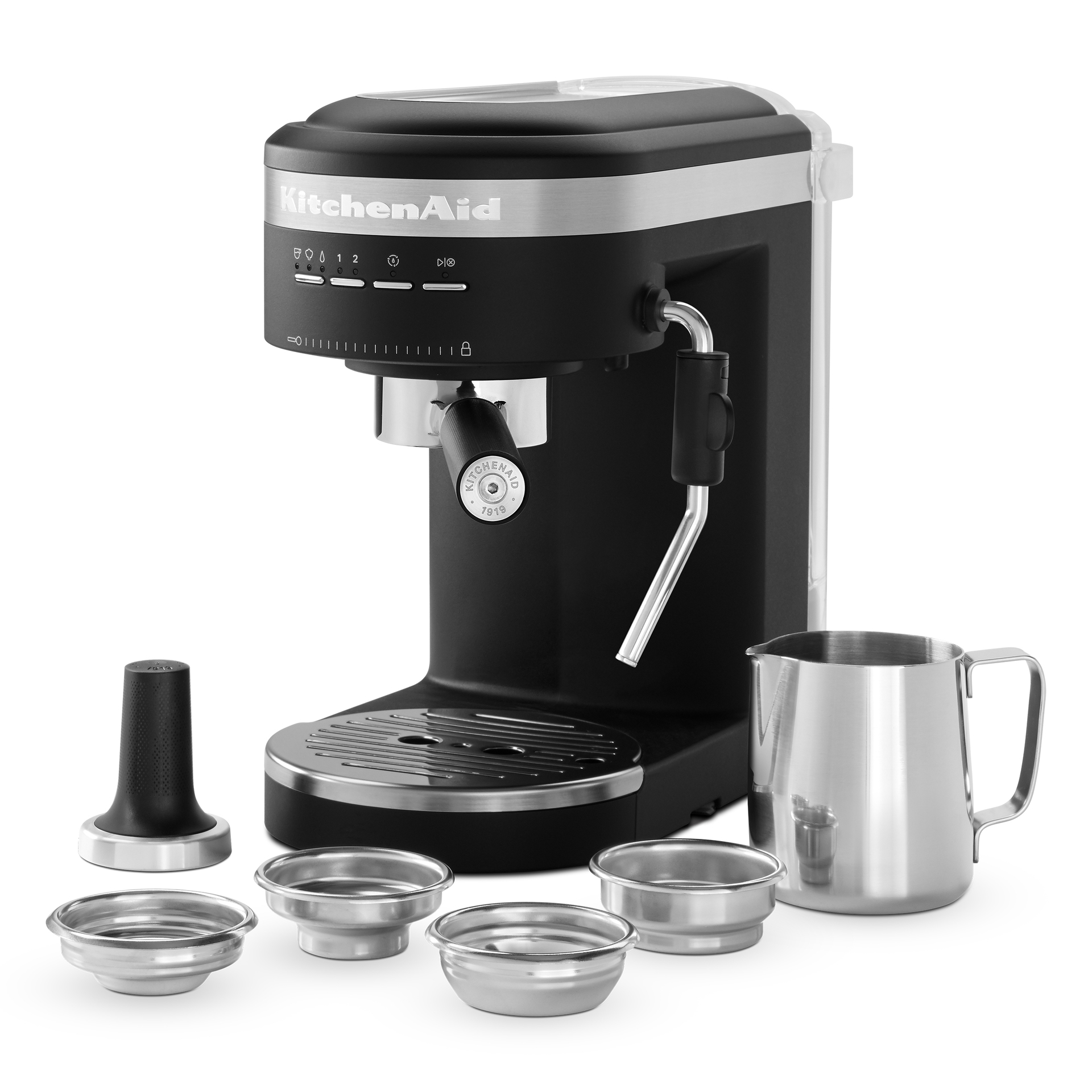 KitchenAid Espresso Machine & Milk Frother, Charcoal Grey
