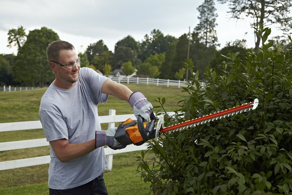 Worx WG291 56V 24 Inch Lithium Ion Cordless Hedge Trimmer with Battery Charger Walmart