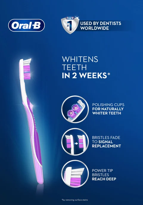 #1 used by dentists whitens in 2 weeks polishing cups power tip bristles signal replacement