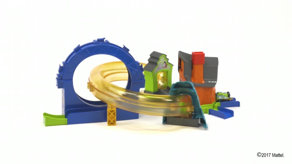 thumbnail video image 2 of Thomas & Friends MINIS Boost ‘n Blast Stunt Set, 2 of 12