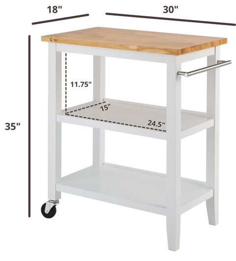 dimensions of the kitchen cart