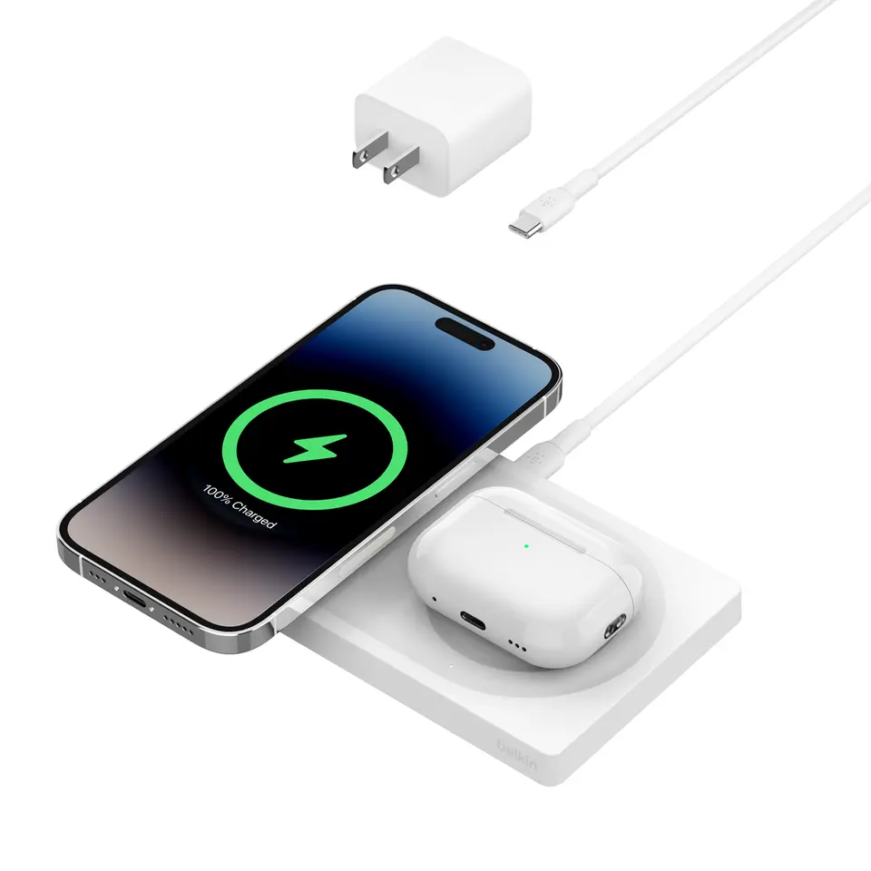 Belkin BoostCharge Pro 2-in-1 Wireless Charging Pad with