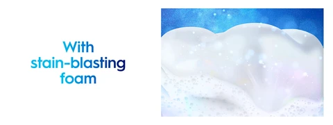 With stain-blasting foam