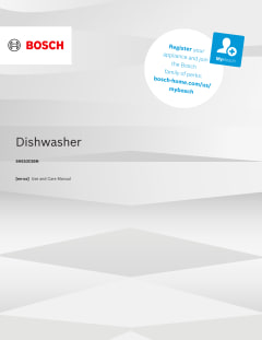 Bosch 300 Series Smart Dishwasher with PureDry and Third Rack