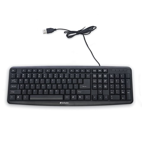 Corded USB Keyboard and – Black: - Accessories | Verbatim