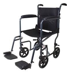 Carex Padded Wheelchair with Large 18” Padded Seat