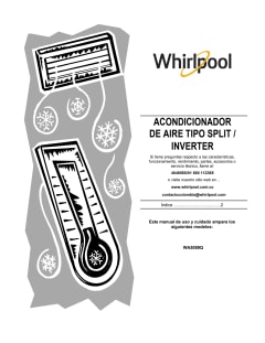 Aire acondicionado mini split de pared Whirlpool WA5259Q Inverter 22000 BTU  Gollo Costa Rica