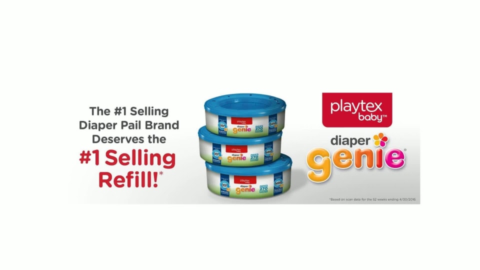 Playtex Baby Diaper Genie Diaper Pail Refills, 3 Pk, 720 Ct