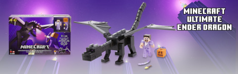 Minecraft Figures Ultimate Ender Dragon 22 & Steve 3.25 Action