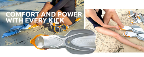 Fins provide comfort and power with every kick