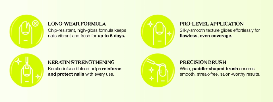 Stylized beauty banner highlighting the product