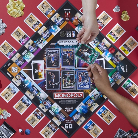 Monopoly Prizm: NBA 2nd Edition Board Game with 2023-24 Panini NBA