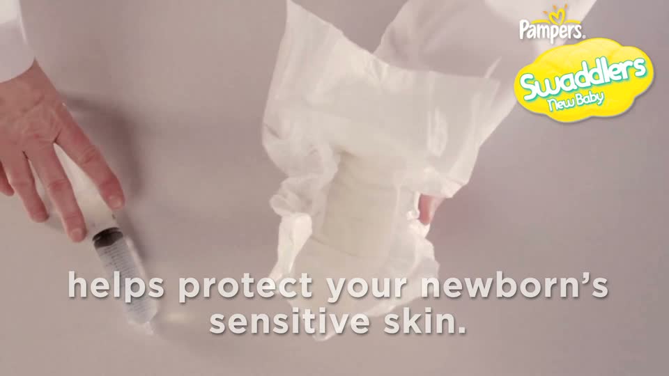 thumbnail video image 2 of Pampers - Swaddlers Super Pack (Choose Your Size), 2 of 6