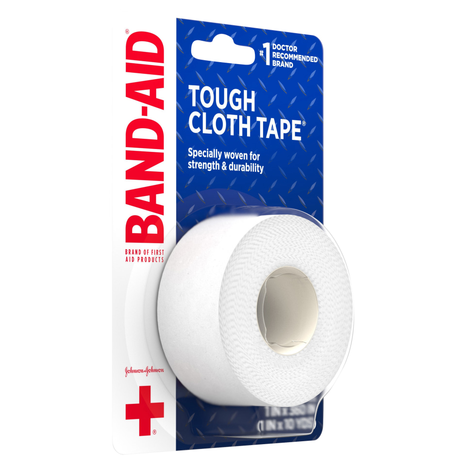 BandAid Brand First Aid Medical Paper Tape, 1 in by 10 yd, 2 ct