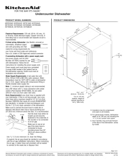 Kdte204epa cheap panel dimensions