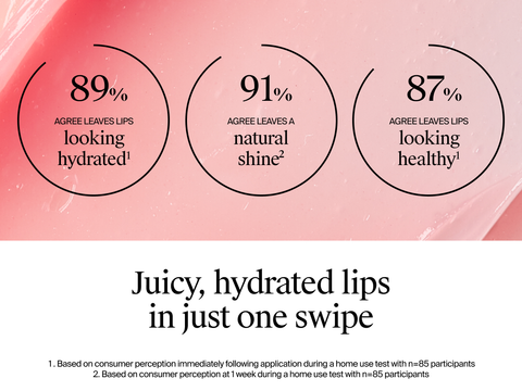 juicy hydrated lips in just one swipe