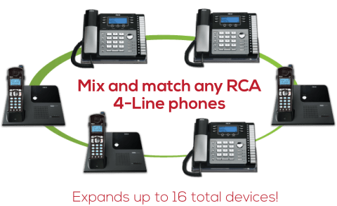 RCA Handset Cord 4 Line Phone 25423RE1 25424RE1 25425RE1 Black 9 Ft Coil ViSys 
