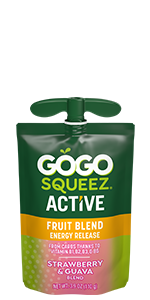 GoGo squeeZ Active Energy No Sugar Added Tropical Fruit Blend
