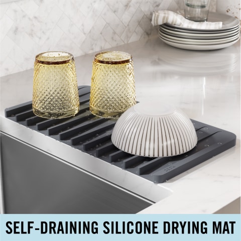 Self-Draining Silicone Drying Mat