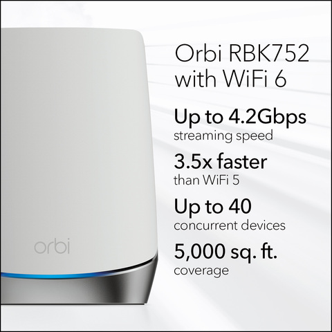 Netgear Orbi 960 WiFI 6E Mesh System Black 3-Pack