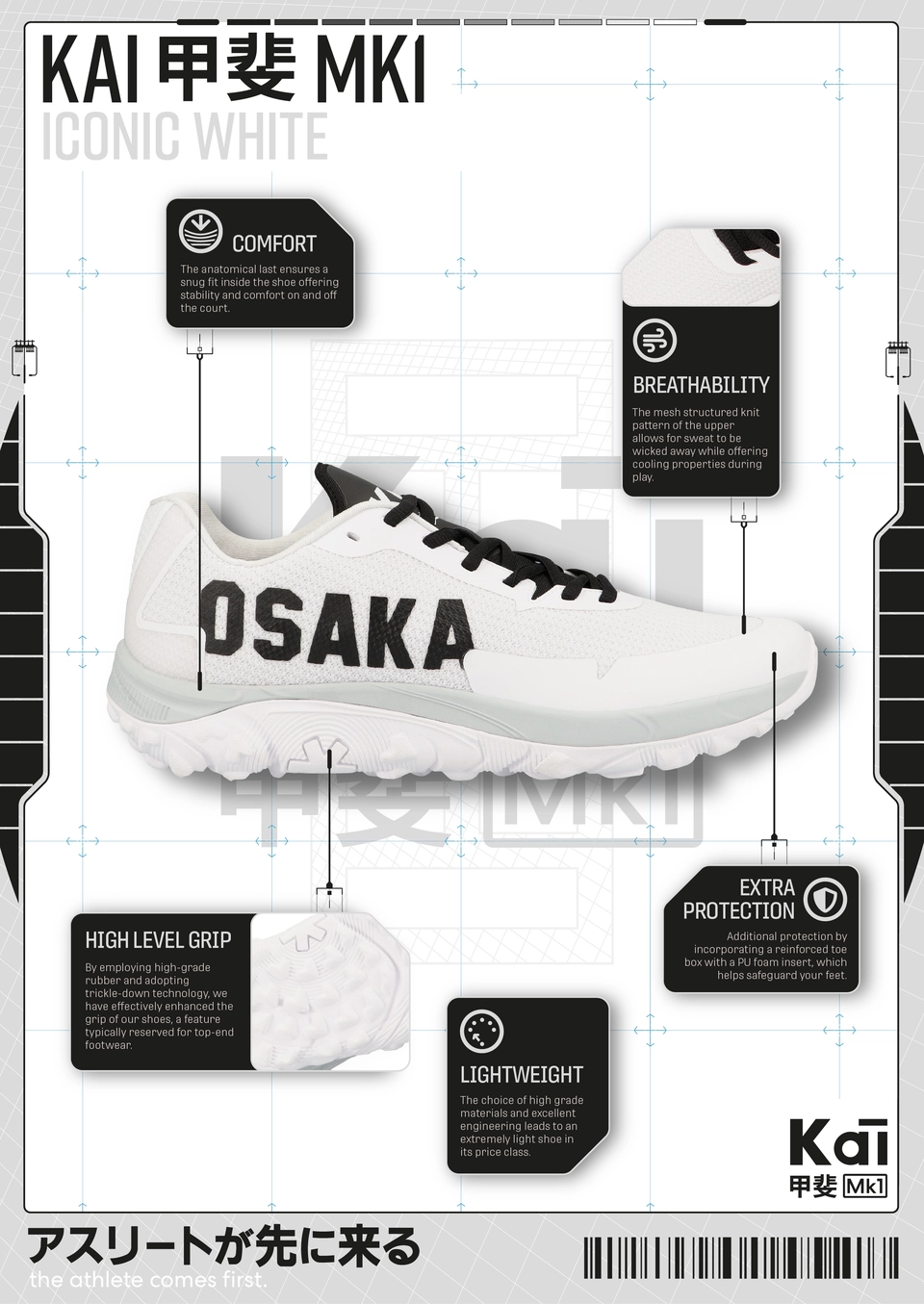 Osaka KAI Mk1 Pro Tour Field Hockey Cleats | Dick's Sporting Goods
