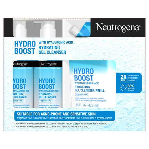 Neutrogena Hydro Boost Fragrance-Free Hydrating Facial Gel Cleanser