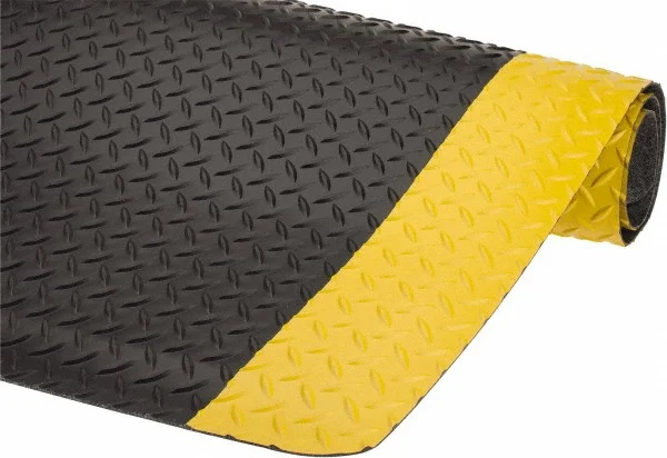 Wearwell 101 | Wearwell Anti-Fatigue Mats & Ergonomic Flooring Wearwell スマートダイヤモンドプレート ウルトラソフトマット 195x2x11BYL 長さ11フィート x 幅2フィート 厚