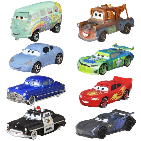 Disney fashion Cars Color Changers Lot of 5 Mater Sheriff Lightning Mcqueen Fillmore