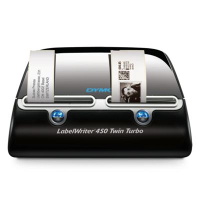 DYMO Label Writer 450 Twin Turbo label printer, 71 Labels Per Minute,  Black/Silver (1752266) 