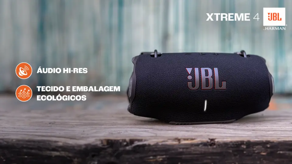Caixa de Som Portatil Xtreme 4 100W Bluetooth Preto - JBL