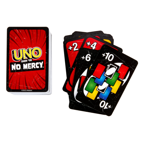 UNO Show 'em No Mercy Card Game for Kids, Adults & Family Night