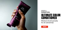 Step 2 condition with Ultimate Color conditioner for moisture and anti-porosity