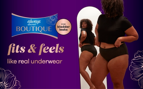 Buy Always Discreet Incontinence & Postpartum Underwear Max Protection Black At | Free Shipping $35 In Canada - View #3