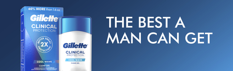Gillette Clinical Clear Gel Cool Wave Antitranspirante y desodorante para  hombres, marca clínica #1 para hombres, 2.6 onzas