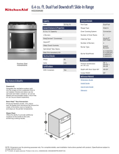 Kitchenaid dual fuel 2024 downdraft range