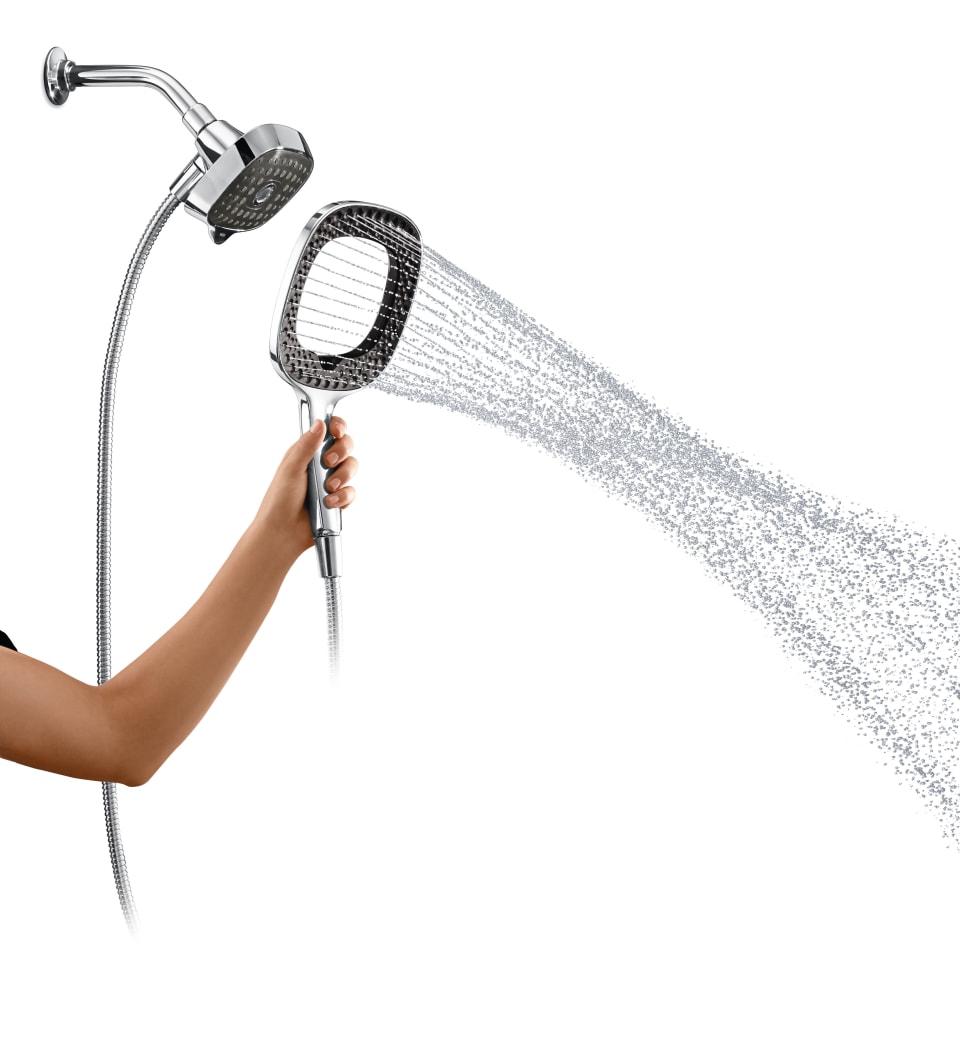 Kohler Converge Chrome Shower Head 2-in-1 Shower 5 setting Infinity Spray R23101 