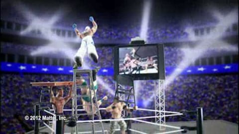 thumbnail video image 2 of WWE Wrestling FlexForce Lightning Hook Throwin' Sin Cara Action Figure, 2 of 3