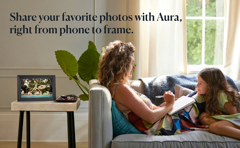 Aura 9.7 – Luxe Frames Picture Mason Frame Sandstone 2K Storage Wi-Fi Free Unlimited Digital with by inch