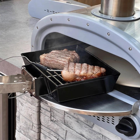 Prokan Kano 16-in W Stainless Steel 4-in-1 Table Top Outdoor Oven