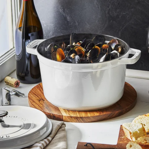 Staub Cast Iron 7 QT Round Cocotte | Dillard's