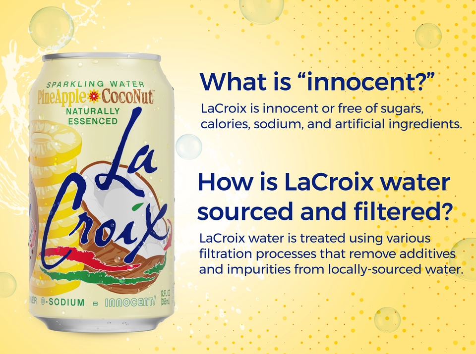 LaCroix Lemon Sparkling Water 12pk 12oz Cans