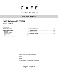 View Use and Care Manual PDF