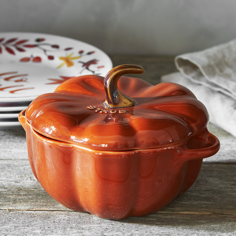 Staub Ceramic 24-Oz. Pumpkin Cocotte - Macy's