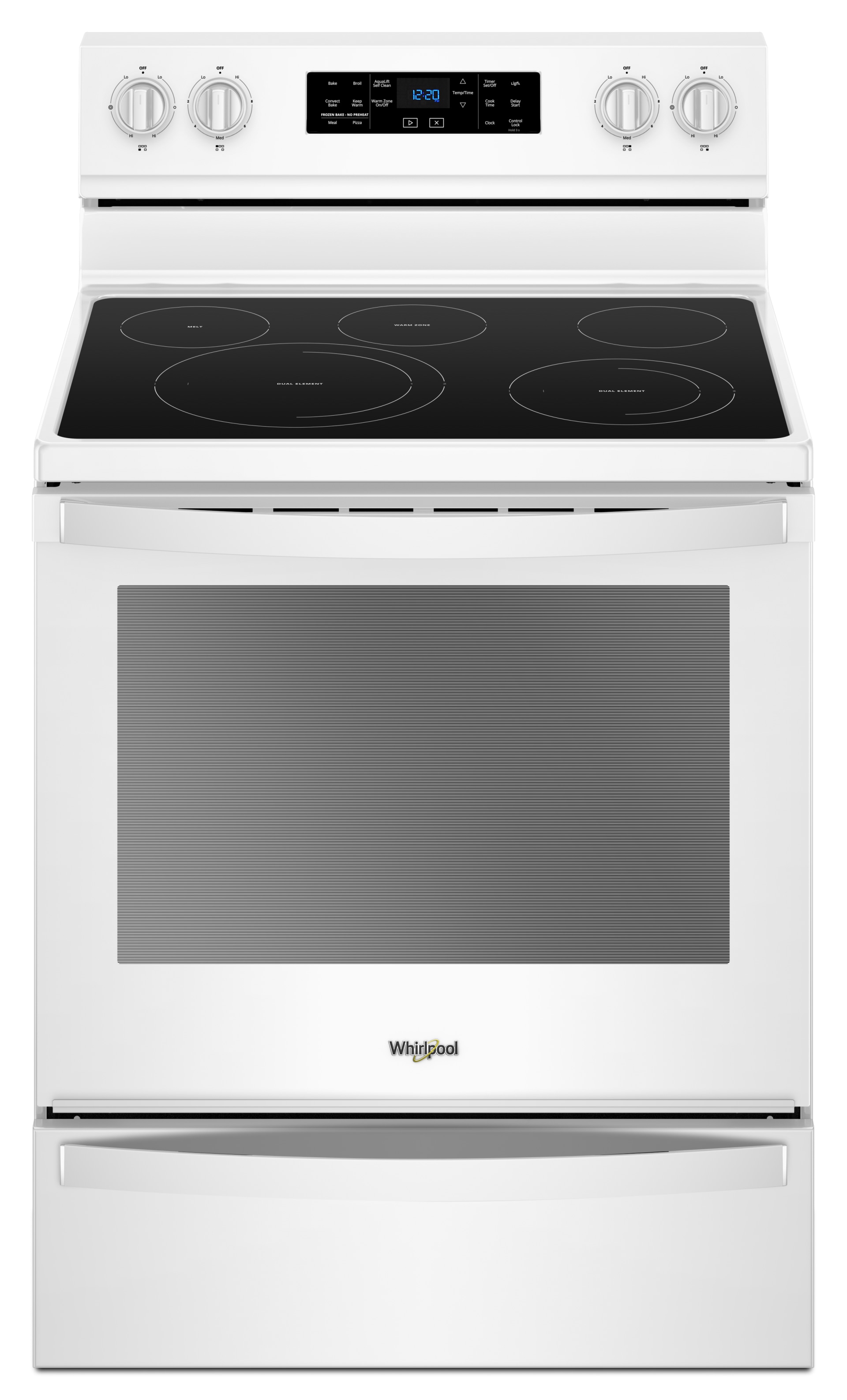 whirlpool free standing electric range