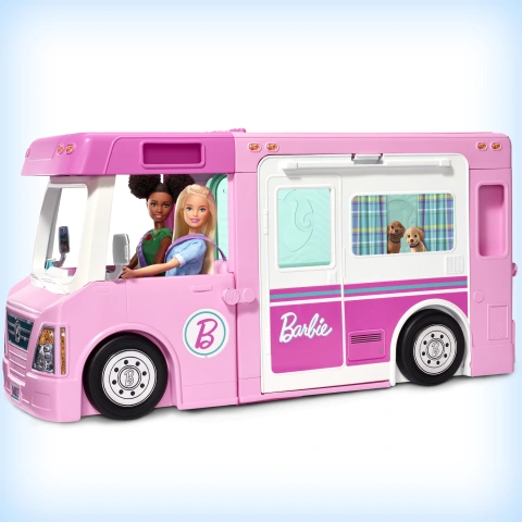 Barbie Camping Car de Reve 3 en 1 Mattel