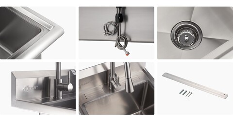 more feature details of the utility sink