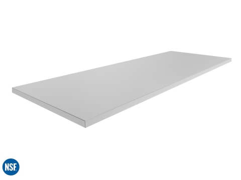 1 x 64in. W Countertop Stainless Steel